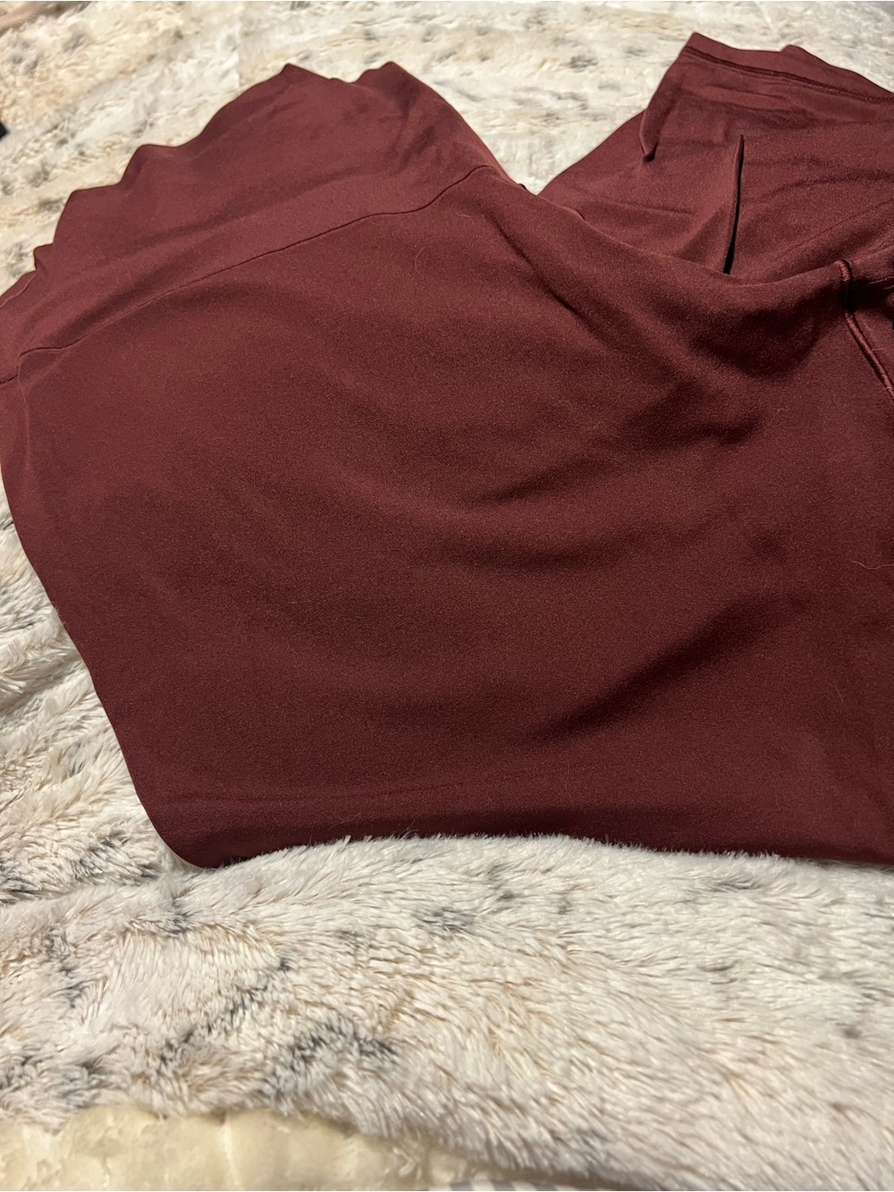 aerie Offline Burgundy High-Rise Leggings
